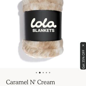 Lola Caramel and Cream blanket